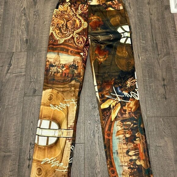 Artistic Print Women's Pants - Picture 7 of 13